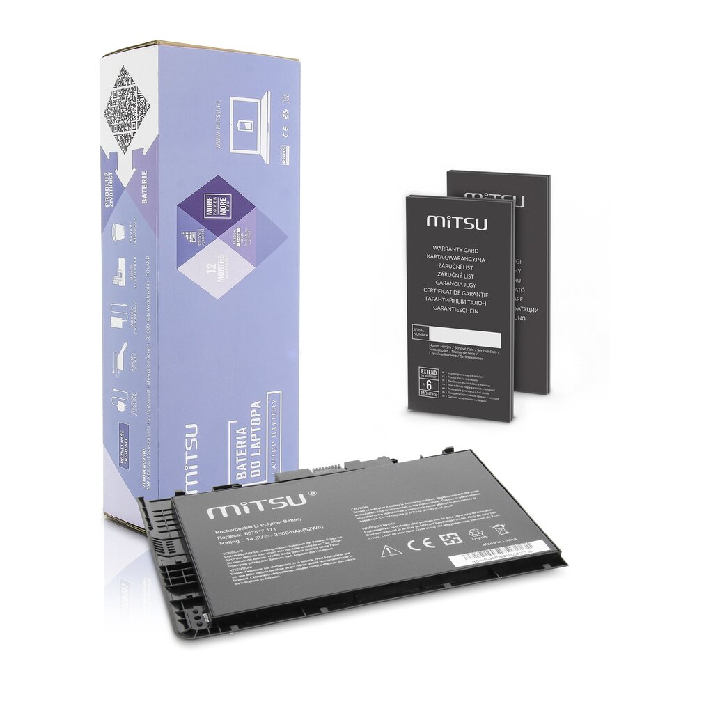 Baterija Mitsu BC/HP-9470M (HP 3200 MAH 47 WH) cena un informācija | Akumulatori portatīvajiem datoriem | 220.lv