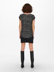 Женская блузка ONLY 15161116*03, черная/бежевая, 5715219370138 цена и информация | Женские блузки, рубашки | 220.lv