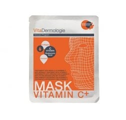 Izgaismojoša loksnes maska ​​ar C vitamīnu un hialuronskābi VitaDermologie cena un informācija | Sejas maskas, acu maskas | 220.lv