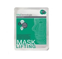 Loksnes sejas maska ​​ar Q10, kolagēnu un hialuronskābi VitaDermologie cena un informācija | Sejas maskas, acu maskas | 220.lv