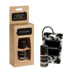 Drop-in auto aromāts ar kartona kastīti ACappella Vanilla 10 ml цена и информация | Освежители воздуха для салона | 220.lv