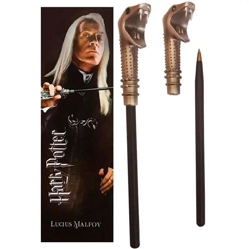 Harijs Poters: Lūcija Malfoja zižļa pildspalva un grāmatzīme cena un informācija | Rakstāmpiederumi | 220.lv