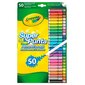 Mazgājamo marķieru komplekts Crayola Super, 50 gab. cena un informācija | Modelēšanas un zīmēšanas piederumi | 220.lv
