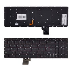 Tastatūra LENOVO Erazer: Y50, Y50-70, Y70-70; Ideapad: U530 ar apgaismojumu cena un informācija | Komponentu piederumi | 220.lv