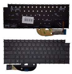 Tastatūra DELL XPS 9500, ar apgaismojumu, ASV cena un informācija | Komponentu piederumi | 220.lv