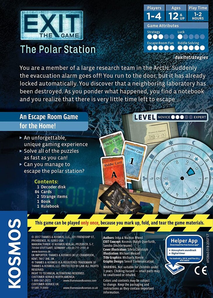Exit: The Polar Station - Escape Room Game (English) цена и информация | Galda spēles | 220.lv