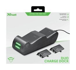 Trust GXT 247 Duo Charging Dock cena un informācija | Spēļu kontrolieri | 220.lv