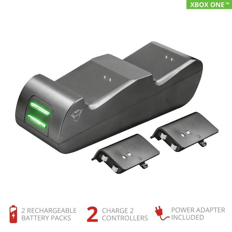 Trust GXT 247 Duo Charging Dock cena un informācija | Spēļu kontrolieri | 220.lv