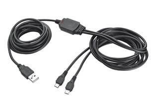 Kabelis Trust GXT 222 Duo Charge&Play предназначен для PS4 цена и информация | Кабели и провода | 220.lv