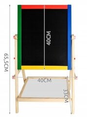 Детская деревянная двусторонняя доска. цена и информация | Развивающие игрушки | 220.lv
