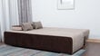 Dīvāns - gulta "Ovals", gaiši brūns - kombinēts cena un informācija | Dīvāni | 220.lv