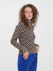 Женский пуловер VERO MODA 10270910*01, черный/бежевый 5715312959995 цена и информация | Vero Moda Одежда, обувь и аксессуары | 220.lv