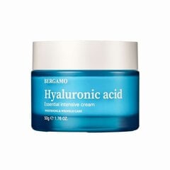 Mitrinošs sejas krēms bergamo Hyaluronic Acid Essential Intensive Cream, 50 g cena un informācija | Sejas krēmi | 220.lv