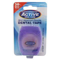 Zobu diegs active oral care Dental Tape, 50 m cena un informācija | Zobu pastas, birstes | 220.lv