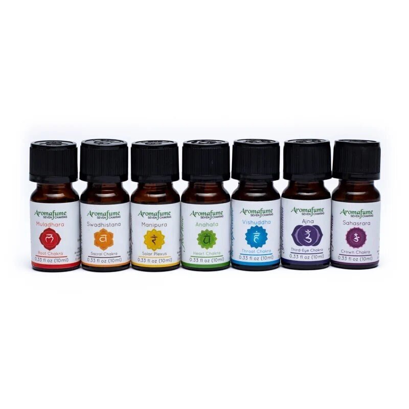 Ēterisko eļļu komplekts Aromafume Chakra Balancing, 7x10 ml цена и информация | Ēteriskās eļļas, kosmētiskās eļļas, hidrolāti | 220.lv