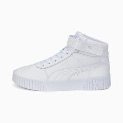 Женские кроссовки Puma Carina 385851*02, белые/серебряные, 4065449577359 цена и информация | Спортивная обувь, кроссовки для женщин | 220.lv