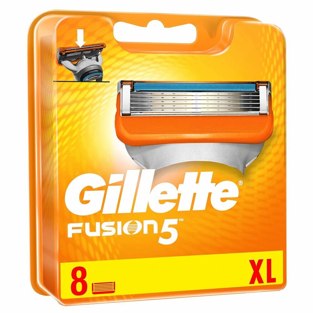Skūšanās uzgaļi Fusion 5 XL Gillette (8 vienības) cena un informācija | Skūšanās piederumi, kosmētika | 220.lv