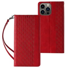 Hurtel Magnet Strap Case paredzēts iPhone 12 Pro Max, sarkans cena un informācija | Telefonu vāciņi, maciņi | 220.lv