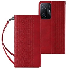 Чехол Hurtel Magnet Strap для Samsung Galaxy A12 5G, красный цена и информация | Чехлы для телефонов | 220.lv