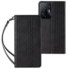 Hurtel Magnet Strap Case paredzēts Xiaomi Redmi Note 11 Pro, melns cena un informācija | Telefonu vāciņi, maciņi | 220.lv