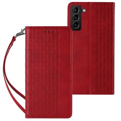Чехол Hurtel Magnet Strap для Samsung Galaxy S22 + (S22 Plus), красный цена и информация | Чехлы для телефонов | 220.lv