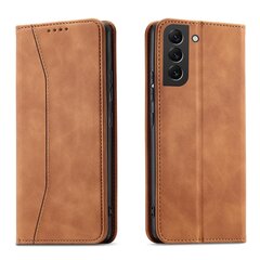 Hurtel Magnet Fancy Case paredzēts Samsung Galaxy S22 + (S22 Plus), brūns cena un informācija | Telefonu vāciņi, maciņi | 220.lv