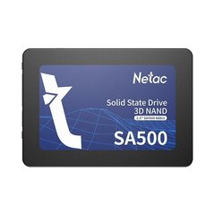 Внутренний жесткий диск SSD|NETAC|SA500|128GB|SATA 3.0|3D NAND|Write speed 400 MBytes/sec|Read speed 500 MBytes/sec|2.5|TBW 60 TB|MTBF 1500000 ч.|NT01SA500-128-S3X цена и информация | Внутренние жёсткие диски (HDD, SSD, Hybrid) | 220.lv
