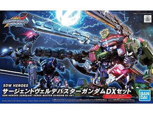 Сборная пластиковая модель Bandai - SDW Heroes Sergeant Verde Buster Gundam DX Set, 61991 цена и информация | Конструкторы и кубики | 220.lv