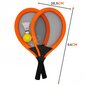 Lielas badmintona raketes bērniem, oranžas krāsas cena un informācija | Spēles brīvā dabā | 220.lv