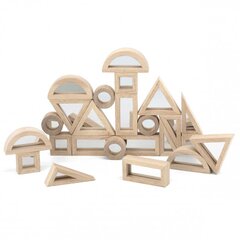 Деревянные зеркальные блоки для головоломок, 24 штуки цена и информация | Пазлы | 220.lv