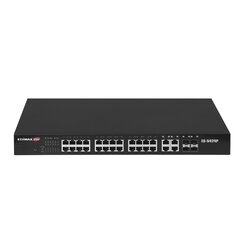 Edimax ES-5424P slēdzis Fast Ethernet (10/100) Power over Ethernet (PoE) 1U, melns cena un informācija | Komutatori (Switch) | 220.lv