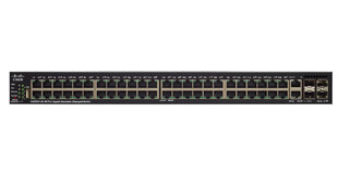 Slēdzis Cisco SG550X-48P Managed L3 Gigabit Ethernet (10/100/1000) Power over Ethernet (PoE) 1U, melns, pelēks cena un informācija | Elektrības slēdži, rozetes | 220.lv