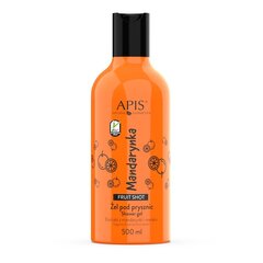 Dušas želeja Apis Fruit Shot Shower Gel Mandarin, 500 ml цена и информация | Масла, гели для душа | 220.lv