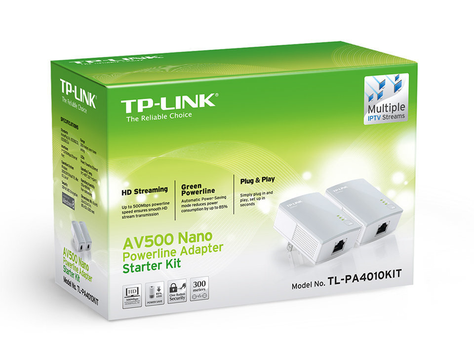 Bezvadu tīkla adapteris TP-LINK AV500, Dual Band, 300 Mbps / 500 Mbps цена и информация | Rūteri (maršrutētāji) | 220.lv