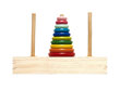 Koka piramīda ar pamatni cena un informācija | Rotaļlietas zīdaiņiem | 220.lv