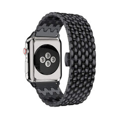 Ремешок из нержавеющей стали Waves для Apple Watch, черный, 42/44/45 мм цена и информация | Аксессуары для смарт-часов и браслетов | 220.lv