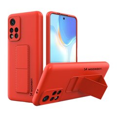 Wozinsky Kickstand Case paredzēts Xiaomi Redmi 10, sarkans cena un informācija | Telefonu vāciņi, maciņi | 220.lv