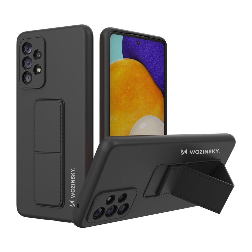 Wozinsky Kickstand Case paredzēts Samsung Galaxy A73, melns cena un informācija | Telefonu vāciņi, maciņi | 220.lv