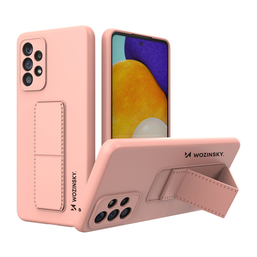 Wozinsky Kickstand Case paredzēts Samsung Galaxy A73, rozā cena un informācija | Telefonu vāciņi, maciņi | 220.lv