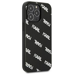 Karl Lagerfeld Case KLHCP13LPULMBK3 iPhone 13 Pro / 13 6,1", melns cena un informācija | Telefonu vāciņi, maciņi | 220.lv