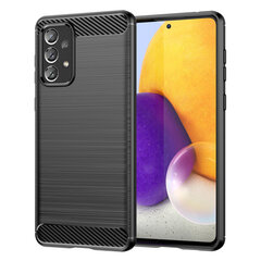 Чехол Hurtel Carbon для Samsung Galaxy A73, чёрный цена и информация | Чехлы для телефонов | 220.lv
