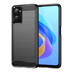 Hurtel Carbon Case paredzēts Oppo A76 / Oppo A36 / Realme 9i, melns cena un informācija | Telefonu vāciņi, maciņi | 220.lv