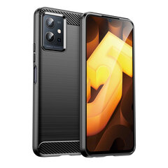 Hurtel Carbon Case paredzēts Vivo Y55 / Y75 / Y33s / iQOO Z6 / iQOO U5, melns cena un informācija | Telefonu vāciņi, maciņi | 220.lv