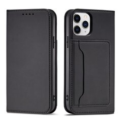 Hurtel Magnet Card Case paredzēts iPhone 12, melns cena un informācija | Telefonu vāciņi, maciņi | 220.lv