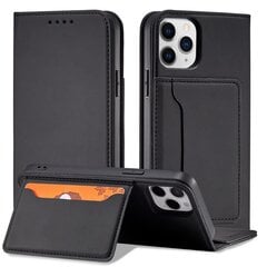 Hurtel Magnet Card Case paredzēts iPhone 12, melns cena un informācija | Telefonu vāciņi, maciņi | 220.lv