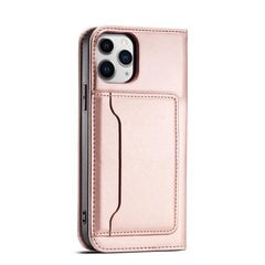 Чехол Hurtel Magnet Card для iPhone 12, розовый цена и информация | Чехлы для телефонов | 220.lv