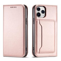 Hurtel Magnet Card Case paredzēts iPhone 12, rozā cena un informācija | Telefonu vāciņi, maciņi | 220.lv