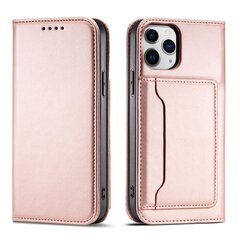 Hurtel Magnet Card Case paredzēts iPhone 12 Pro, rozā cena un informācija | Telefonu vāciņi, maciņi | 220.lv