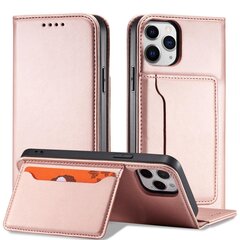 Hurtel Magnet Card Case paredzēts iPhone 12 Pro, rozā cena un informācija | Telefonu vāciņi, maciņi | 220.lv