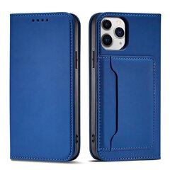 Hurtel Magnet Card Case paredzēts iPhone 12 Pro Max, zils цена и информация | Чехлы для телефонов | 220.lv